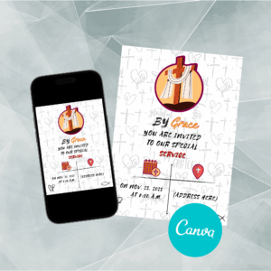 Christian Invitation Card Template