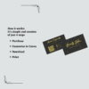 Business Card - Gold customizable, professional layout suitable for personal branding, freelancers, and corporate identity design.