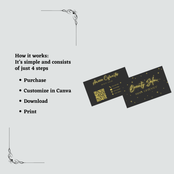 Business Card - Gold customizable, professional layout suitable for personal branding, freelancers, and corporate identity design.