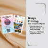 Editable Instagram business card template designed in Canva, ideal for promoting social media handles with a clean and modern style.