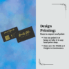 Business Card - Gold customizable, professional layout suitable for personal branding, freelancers, and corporate identity design.