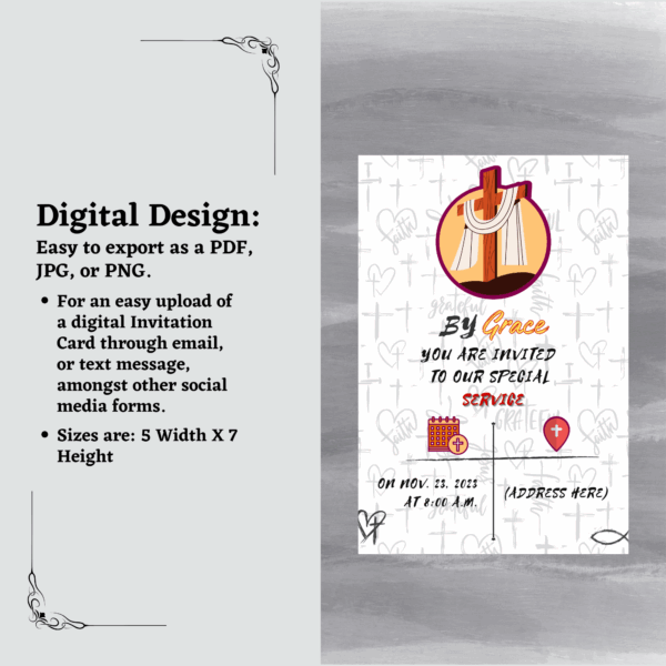 Christian Invitation Card Template