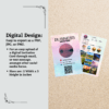 Editable Instagram business card template designed in Canva, ideal for promoting social media handles with a clean and modern style.