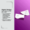 Business Card - Purple customizable, professional layout suitable for personal branding, freelancers, and corporate identity design.
