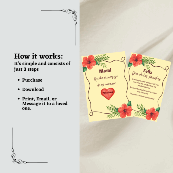 Digital Mother's Day Gift E-Card with a heartfelt design, customizable text, and warm colors to celebrate and appreciate moms on their special day.